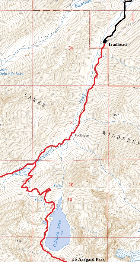 colchuck lake map