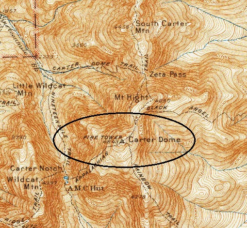 carter dome map