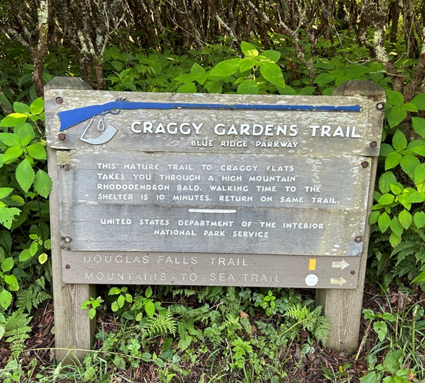 craggy gardens sign