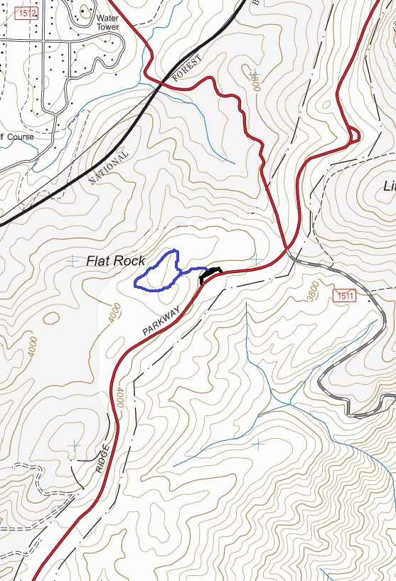 flat rock trail map