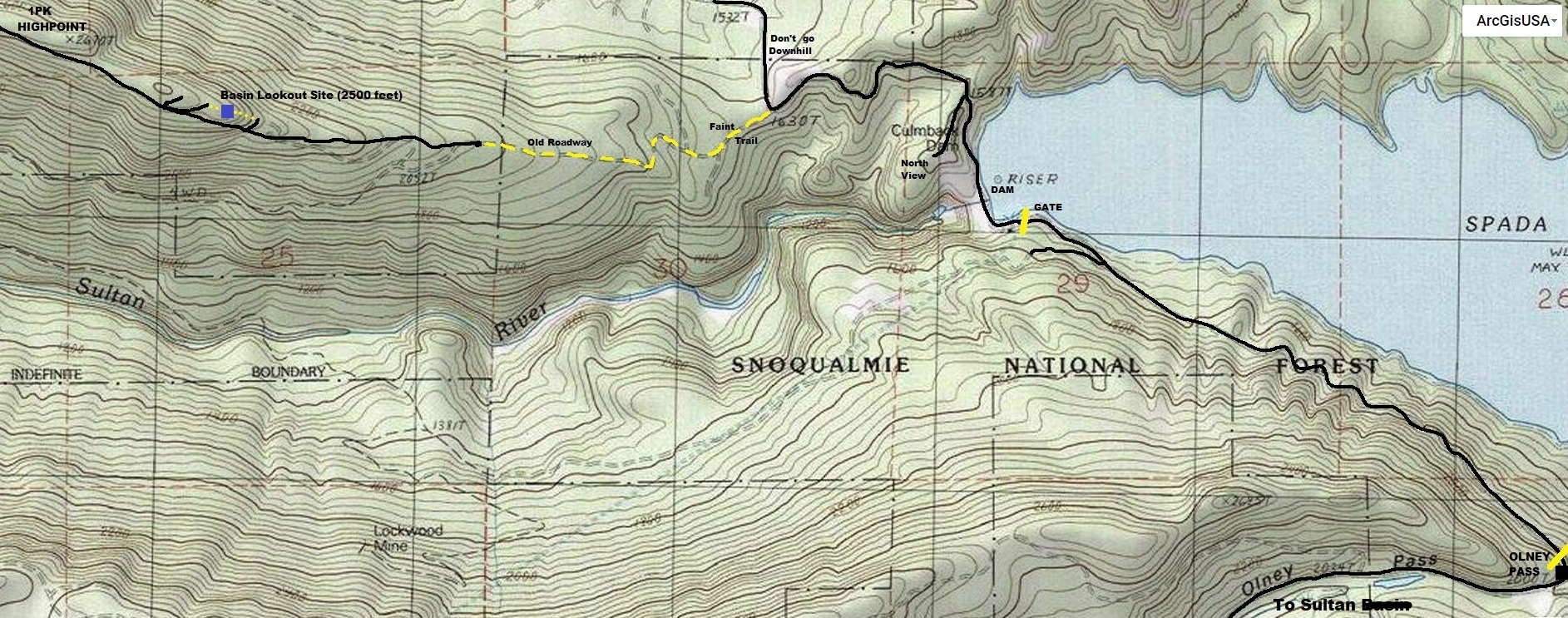 basin lookout map