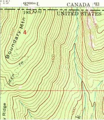 boundary mountain map