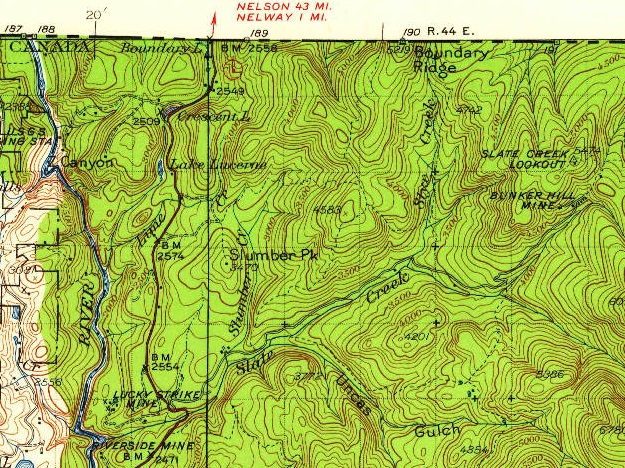 boundary mountain map