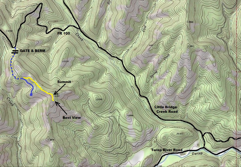 bridge creek map