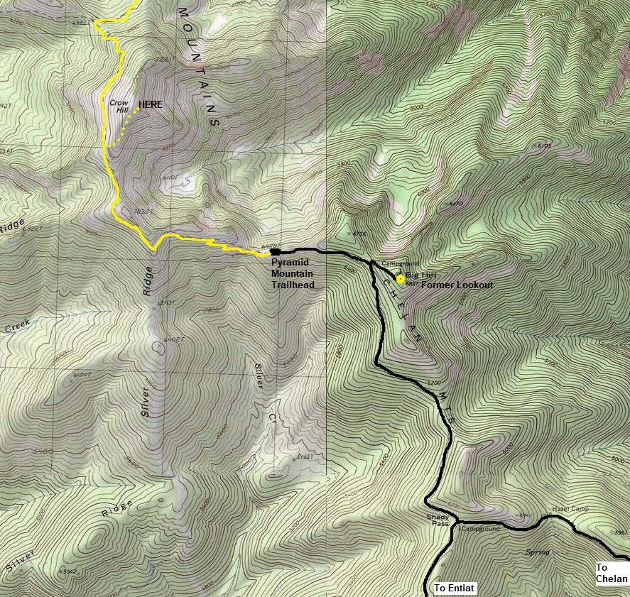 Crow Hill Lookout map