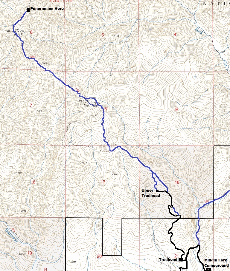 elbow peak map