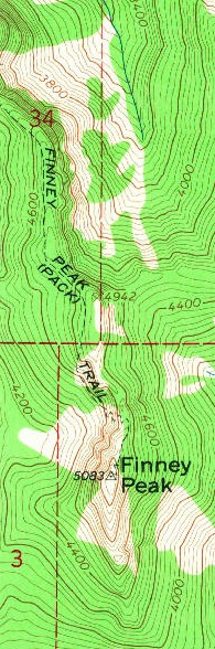 finney peak map