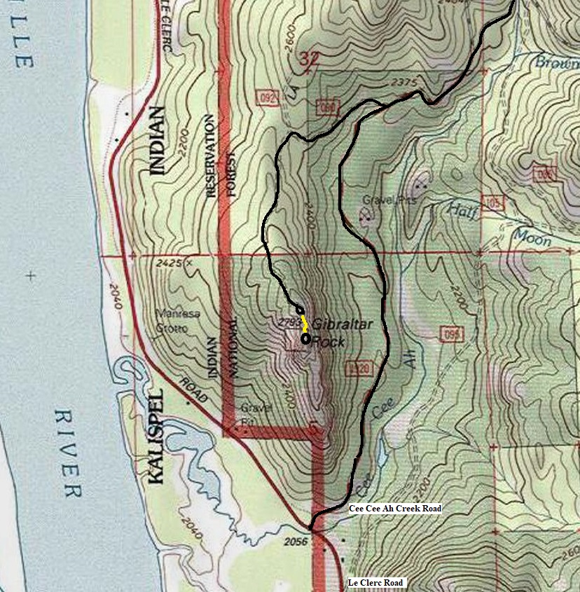 gibraltar rock map