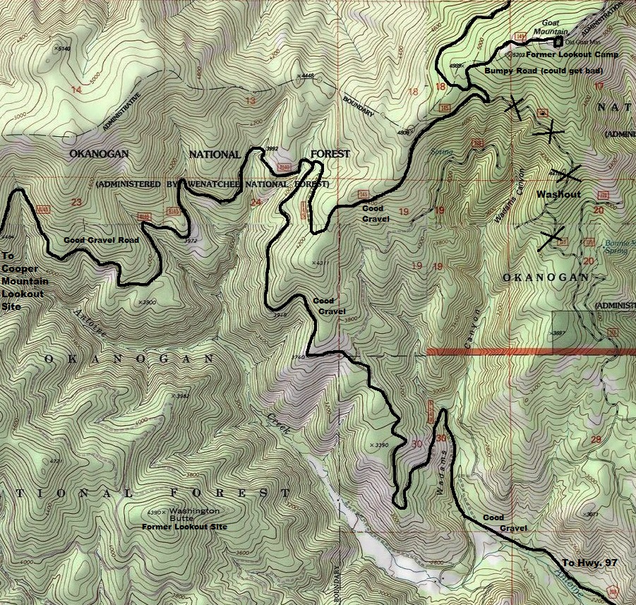 Goat Mountain map