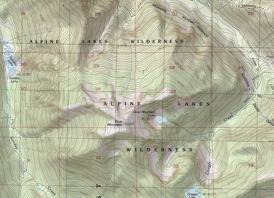 Goat Mountain map