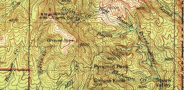Grouse Knob map