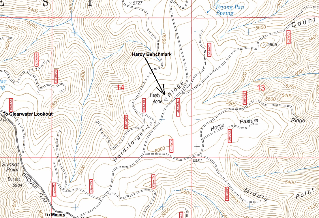 hardy ridge map