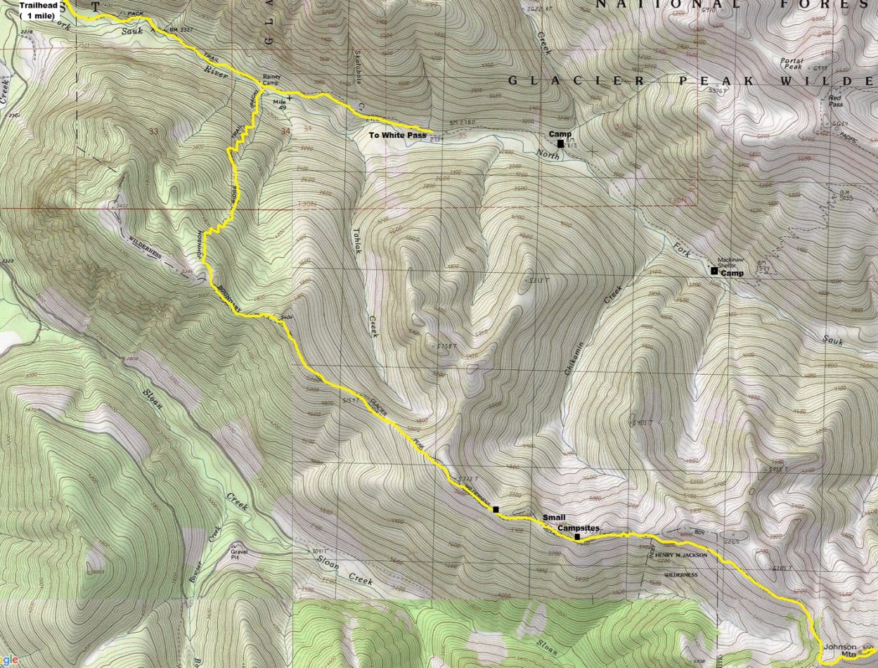 Johnson Mountain map