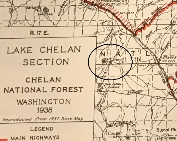 Klone Peak map