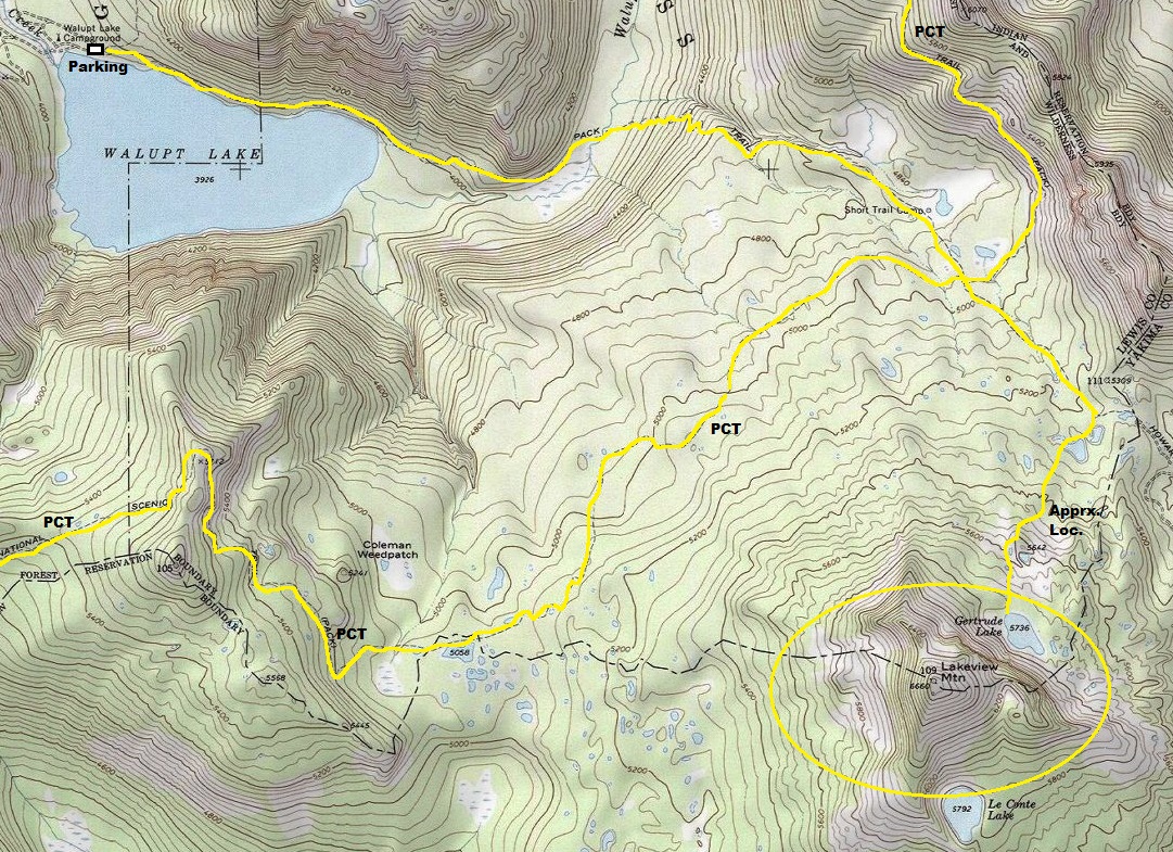 lakeview mountain map