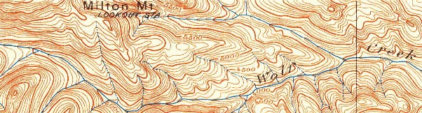Milton Mountain map