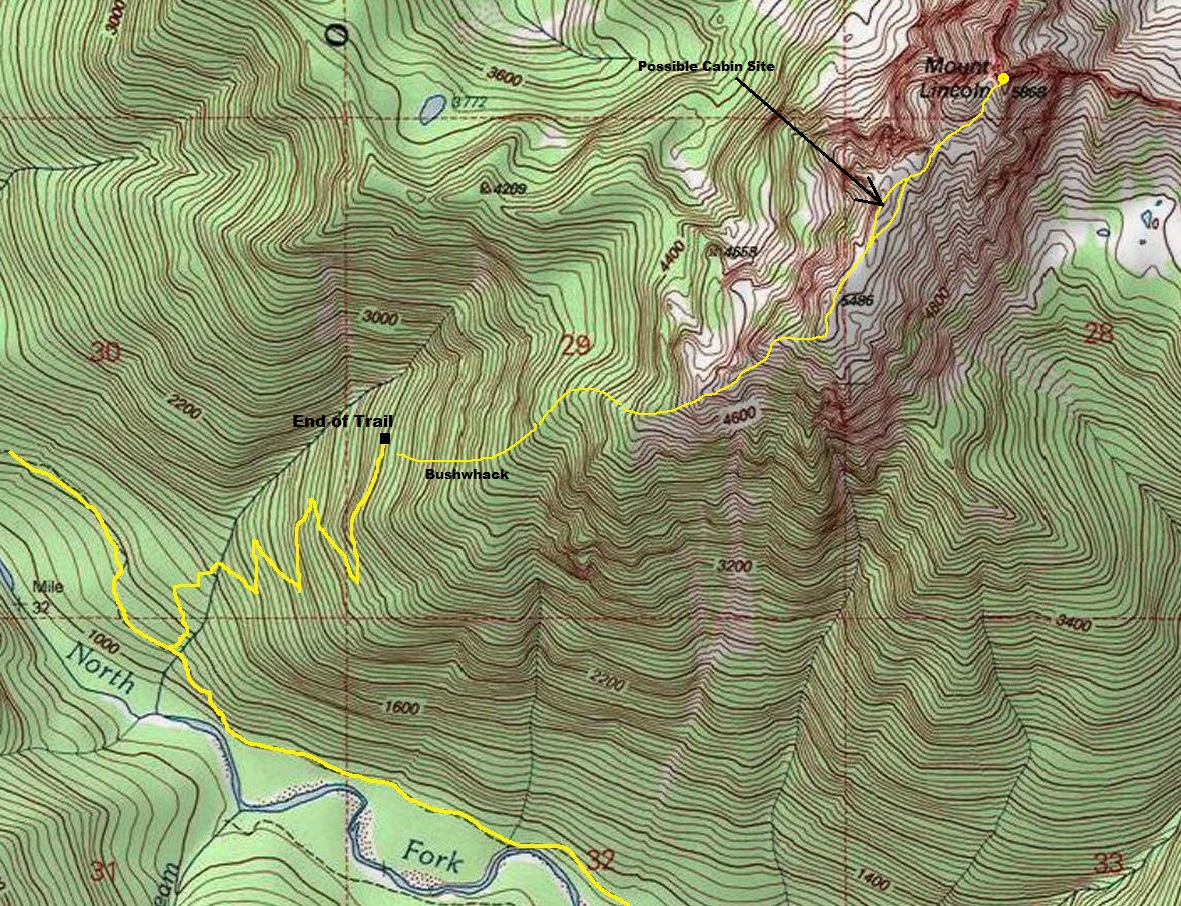 mt lincoln map