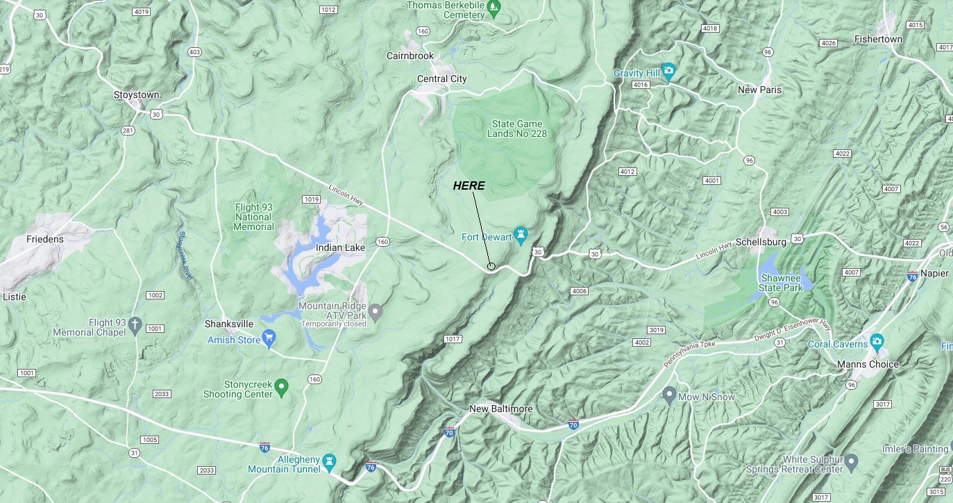 Bald Knob map