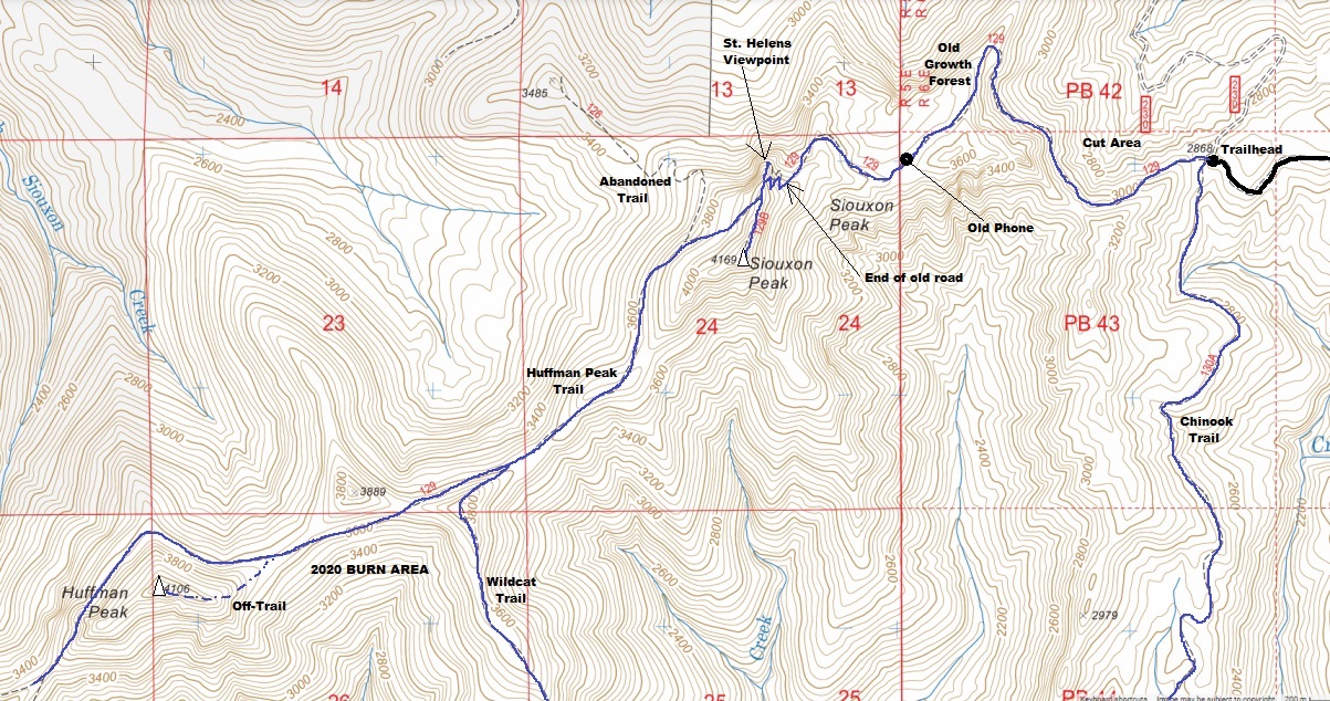 siouxon peak map