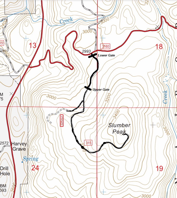 slumber peak map