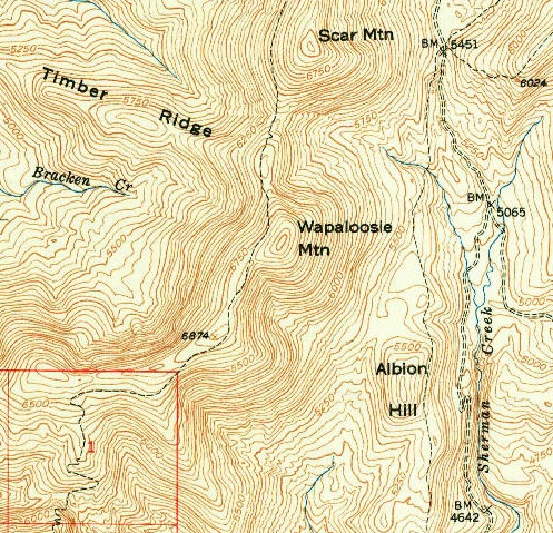 Wapaloosie Map