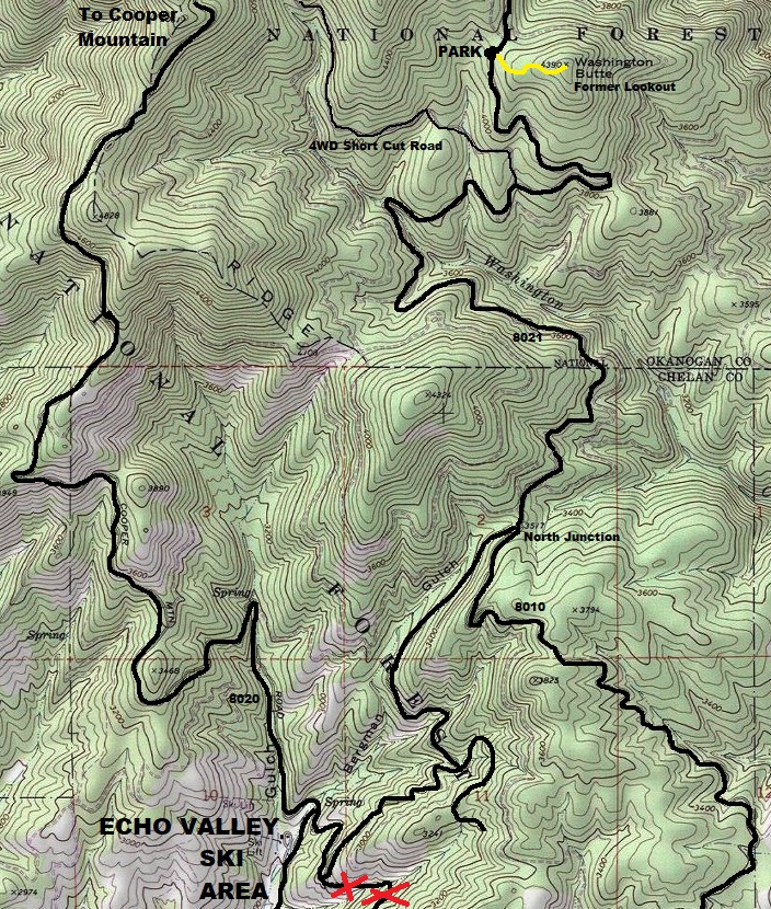 washington butte map