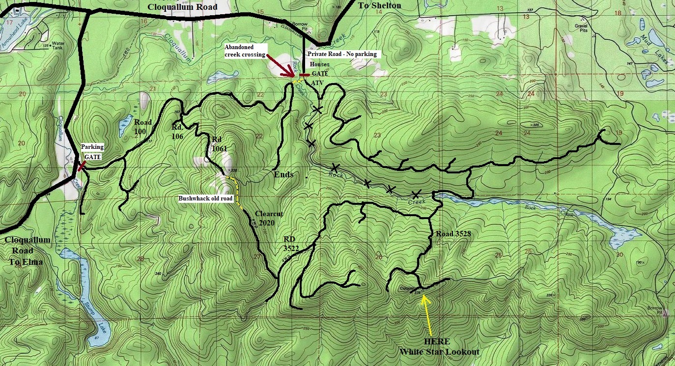white star lookout map