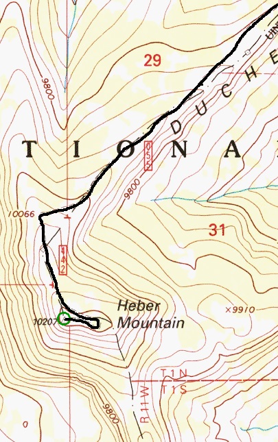 Heber Mountain map