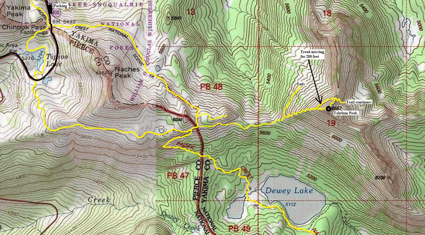 Tahtlum Peak map