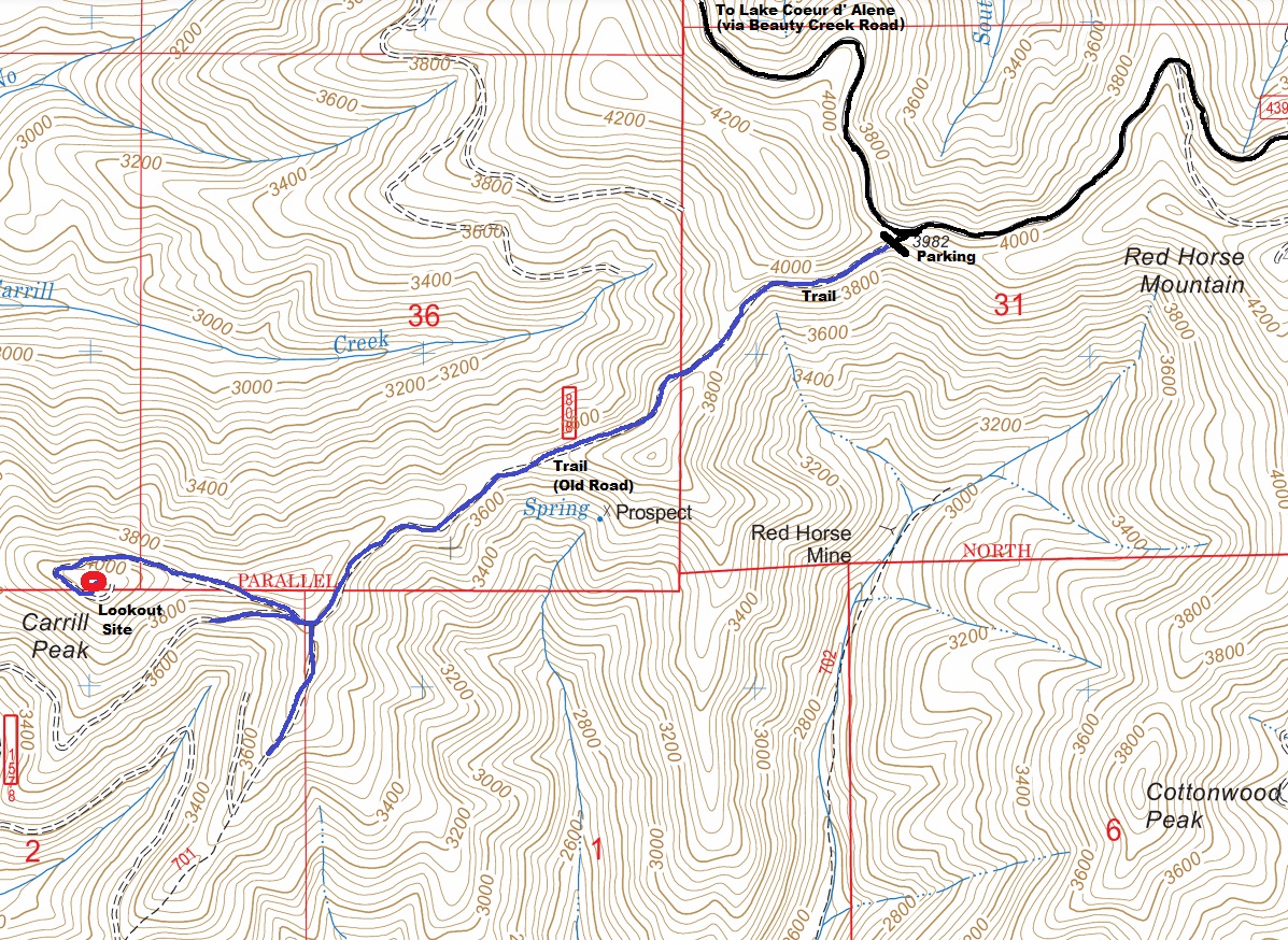 carrill peak map