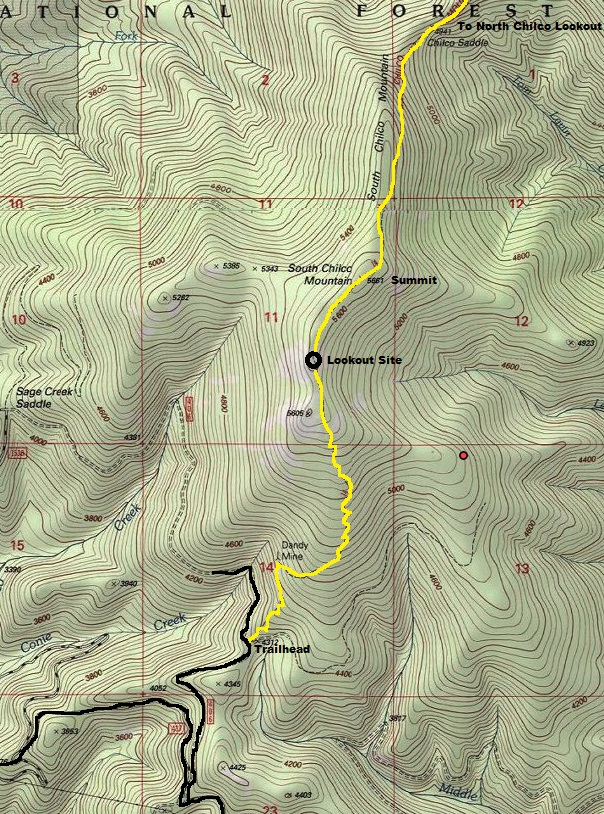 south chilco map