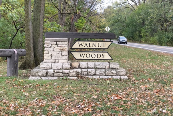 walnut woods sign
