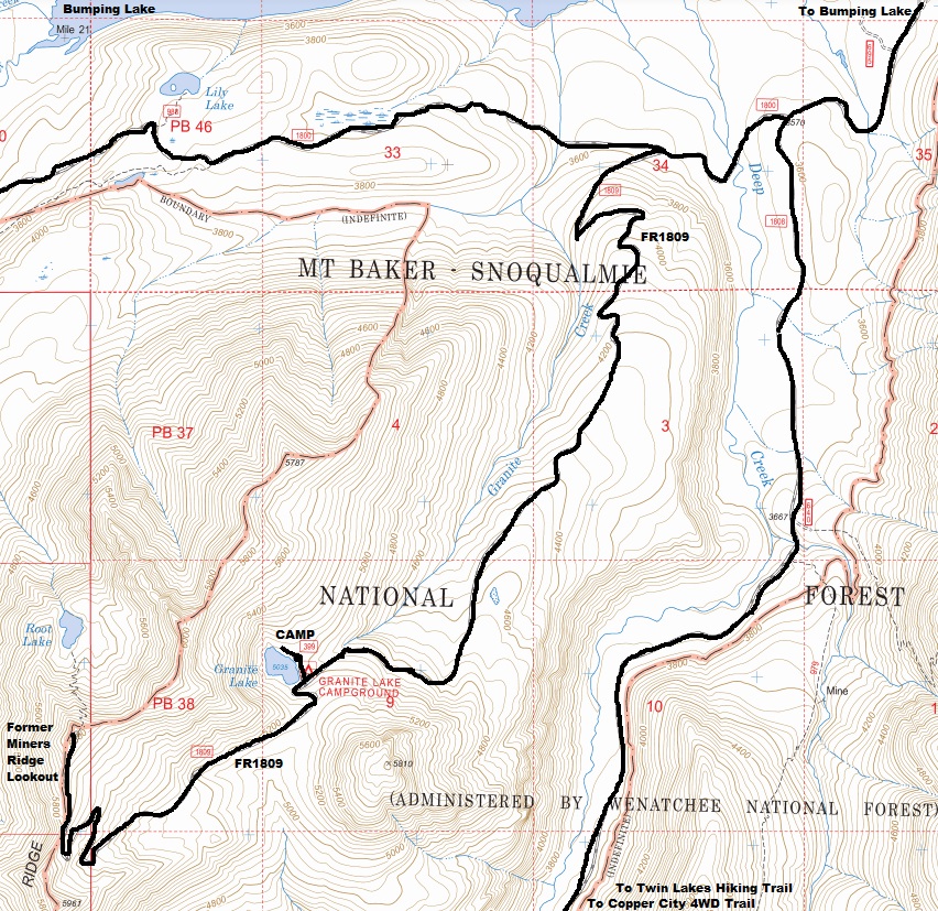 granite lake map