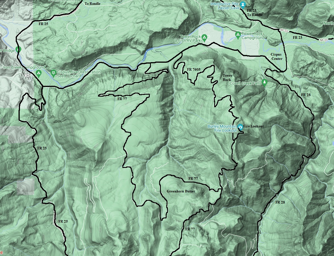 french ridge map