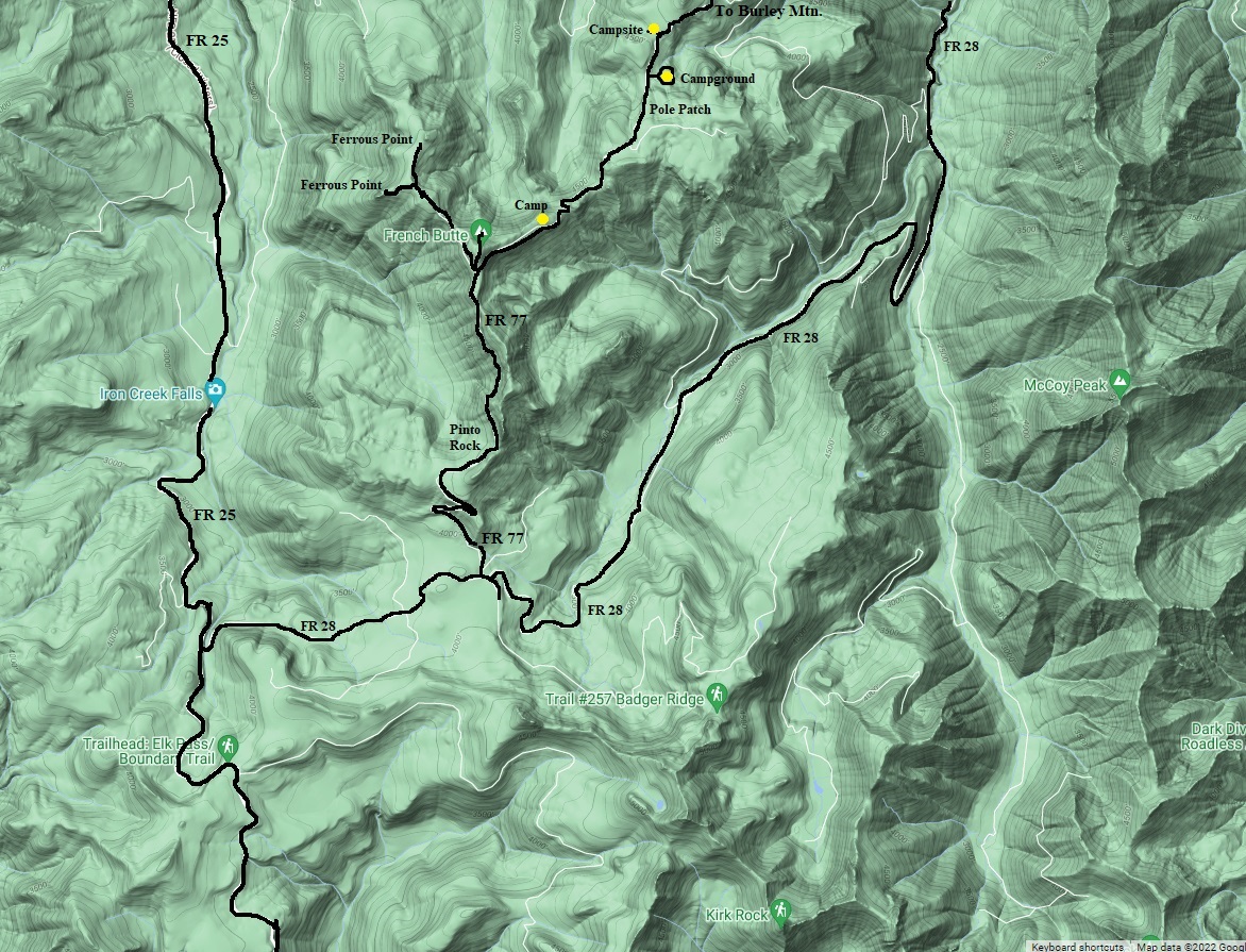 French Ridge map