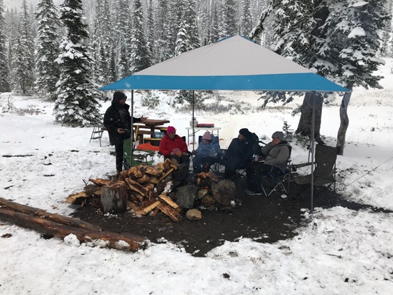 snow camping