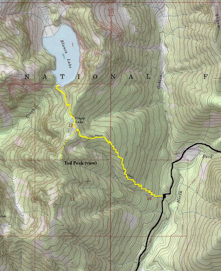 blanca lake map