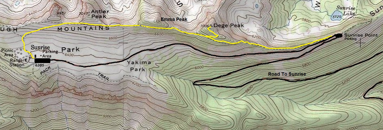 Dege Peak map