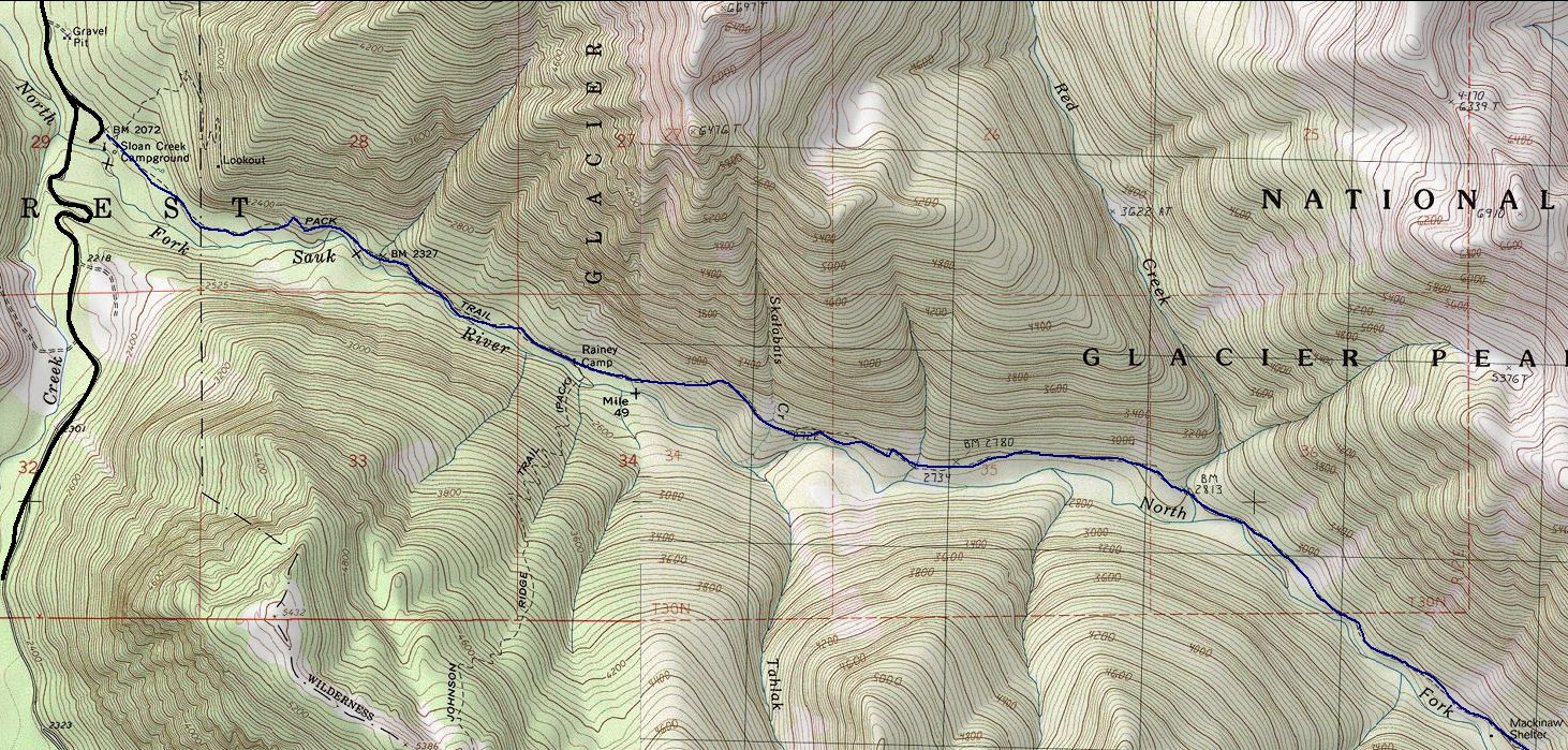 sauk river trail map