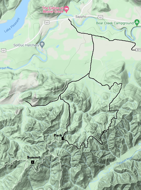 calawah ridge map