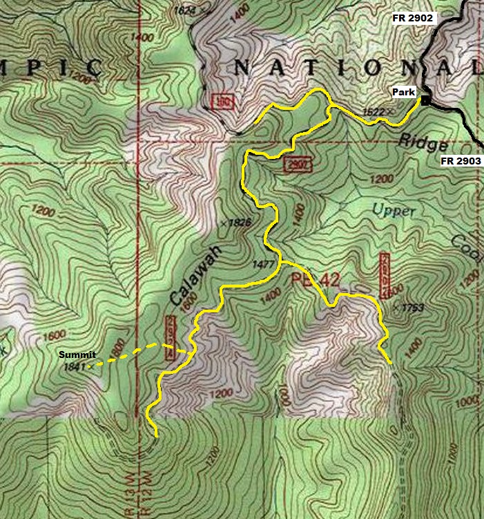 calawah ridge map