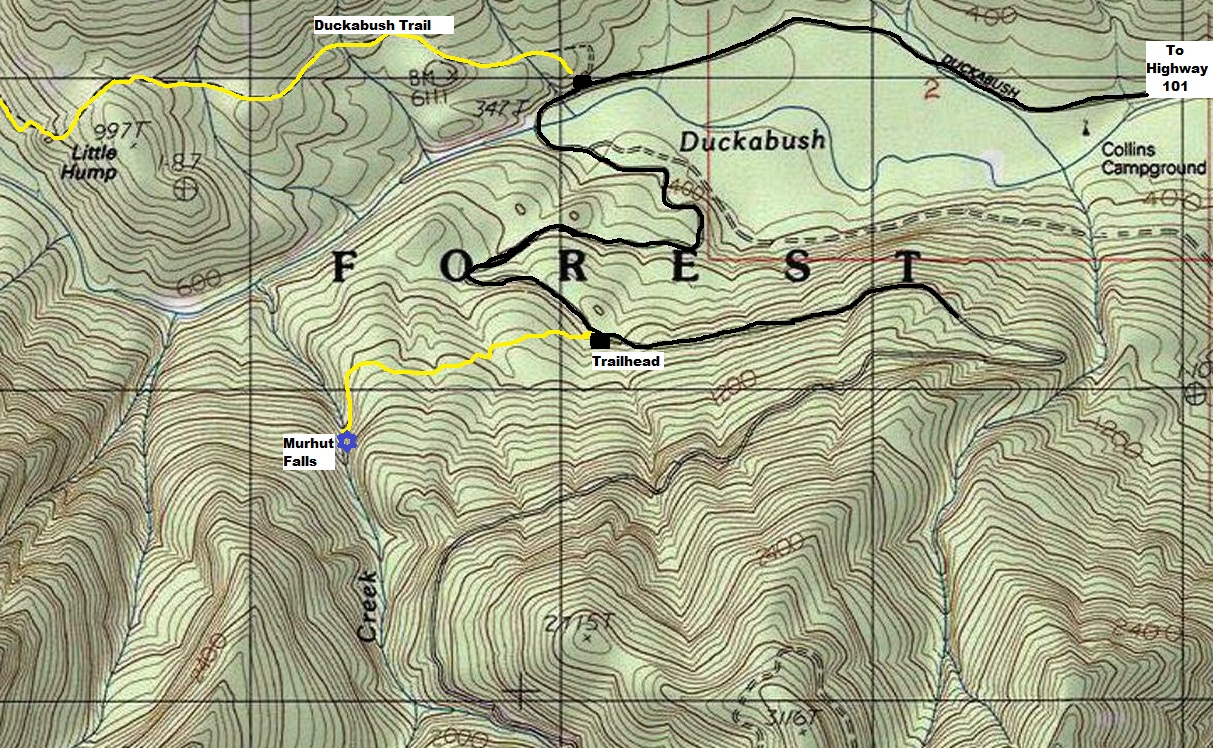 Murhut Falls map