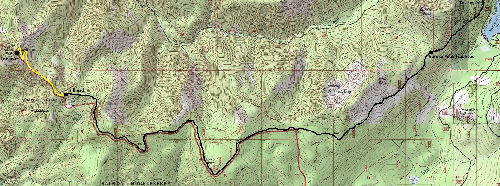 Devils Peak map
