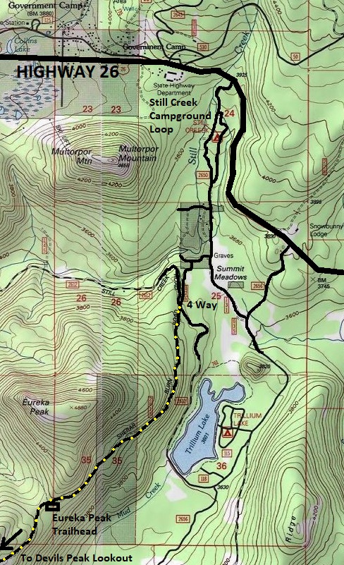 Devils Peak map