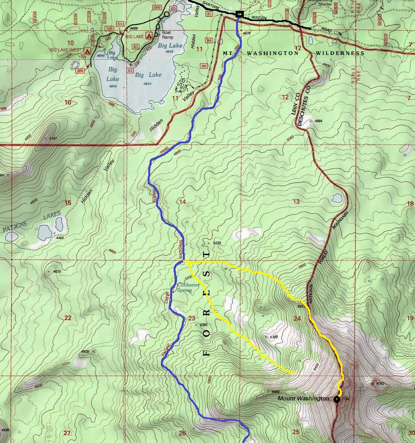 Mt. Washington map
