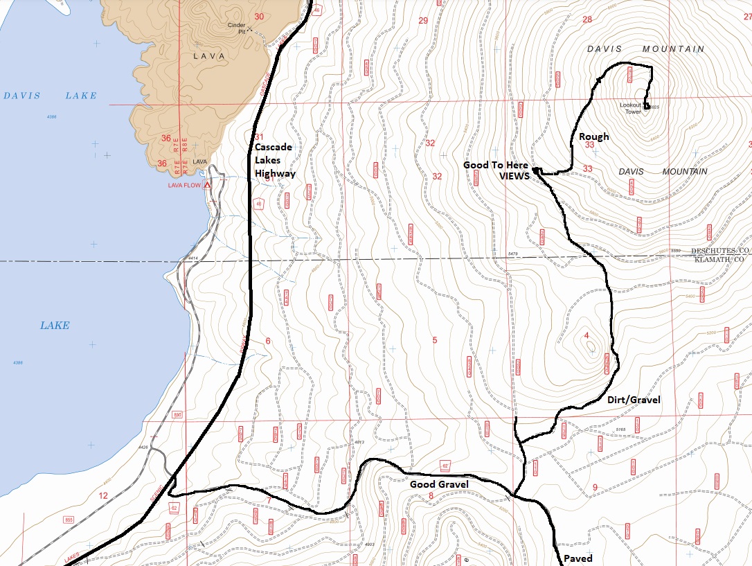 Davis Mountain map