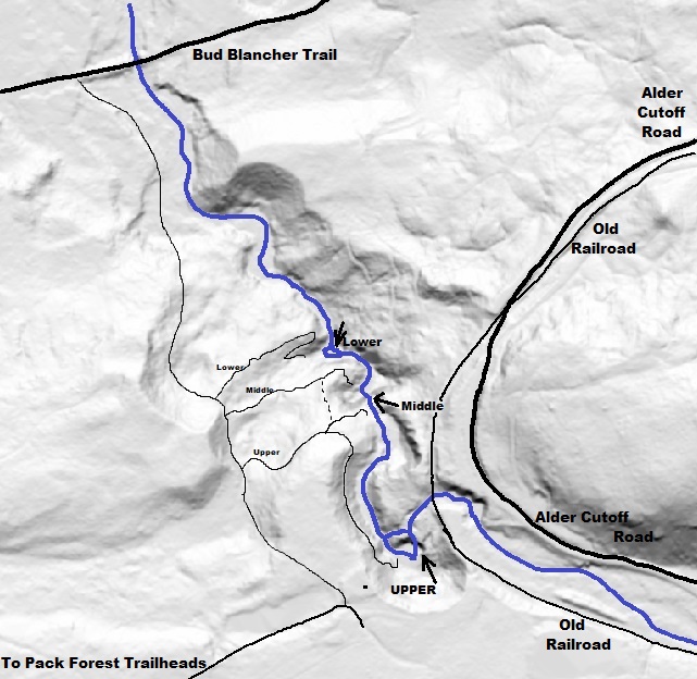 Little Mashal Falls map