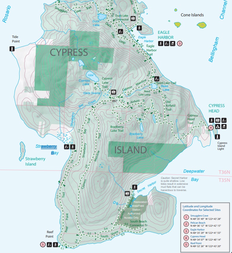 cypress island map