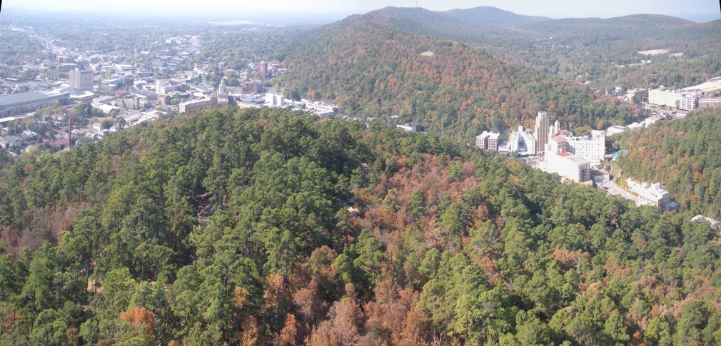 View over Hot Springs