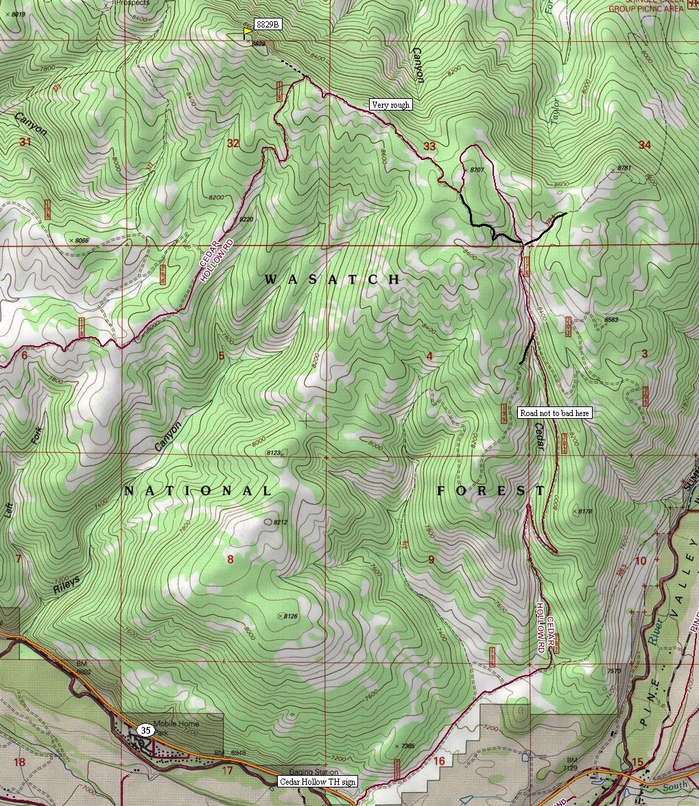 Cedar Hollow Road Map